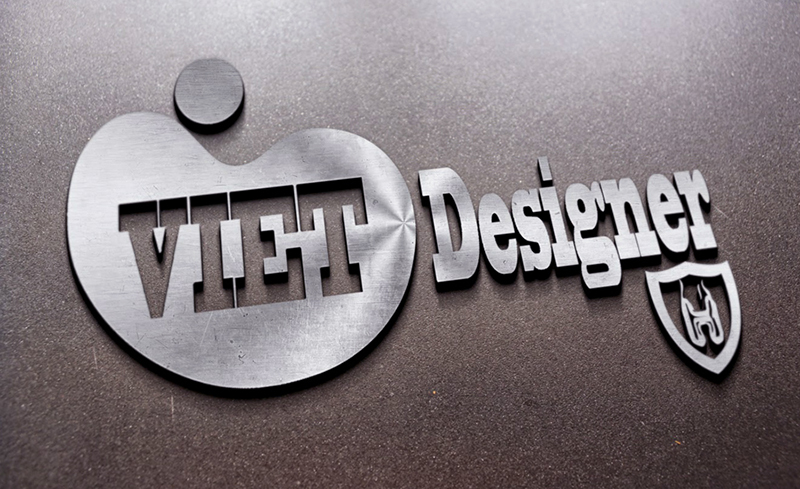 logo chữ nổi mica, inox 2