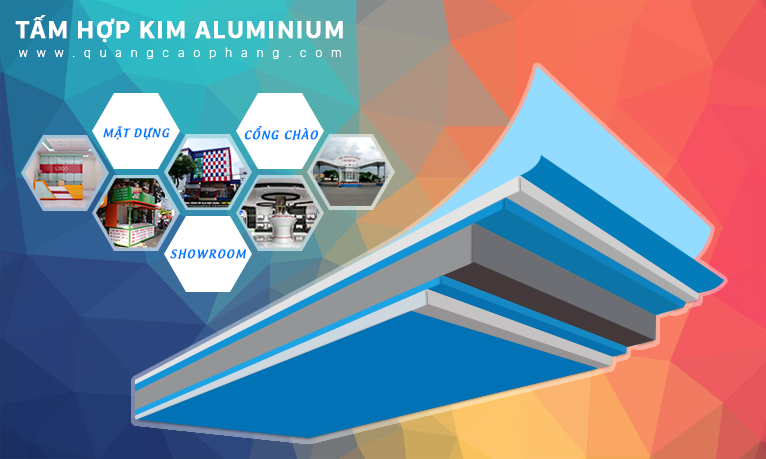 Tấm nhôm alu (aluminium) vật tư trong ngành quảng cáo